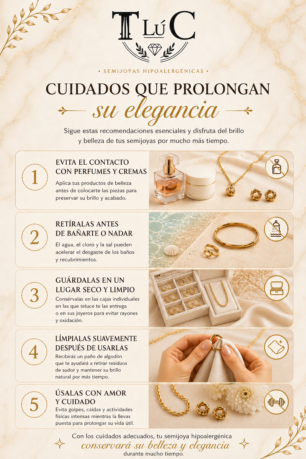 Cómo cuidar tu semijoya